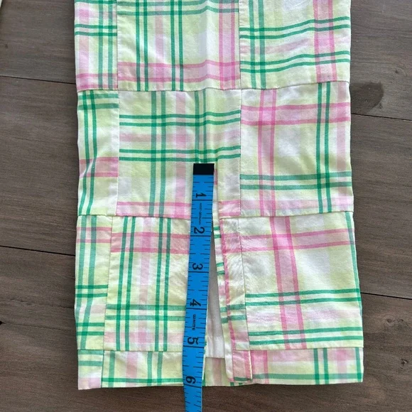 Lilly Pulitzer Madras Summer Pants Defined! Pinks + Greens + White Sz 6 - Picture 13 of 16